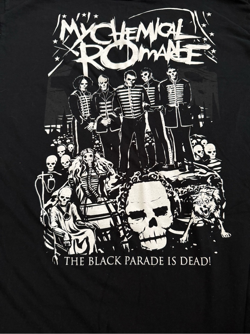 My Chemical Romance The Black Parade Graphic Tee - Large. Original merchandise.